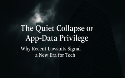 The Quiet Collapse of App‑Data Privilege: Why Recent Lawsuits Signal a New Era for Tech